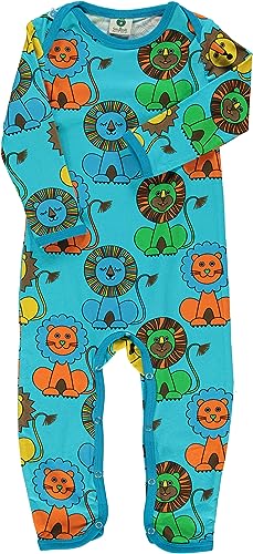 Småfolk Baby Boys Body Suit LS, Lion Infant and Toddler Costumes, Blue Atoll, 92 von Småfolk