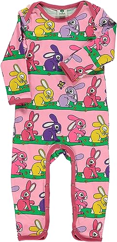 Småfolk Baby Girls Body Suit LS, Rabbit Infant and Toddler Costumes, Sea Pink, 92 von Småfolk