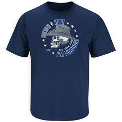 Smack Apparel Dallas Football Fans T-Shirt Til The Day I'm Through Navy Gr. S - 5XL - silberfarben/blau von Smack Apparel