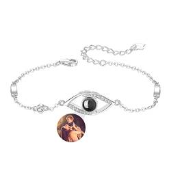 Smallduuck Benutzerdefinierte Augen Armbänder mit Bild innerhalb Projektion Armbänder mit Foto Ich liebe dich Memorial Armband Geschenk für Frauen Valentinstag Mütter Tag Geburtstag,Stil 15 von Smallduuck