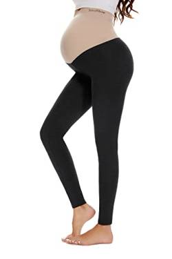 Smallshow Damen Lange Umstandsleggings Strcetch Umstandsmode Umstandshose Deep Grey M von Smallshow