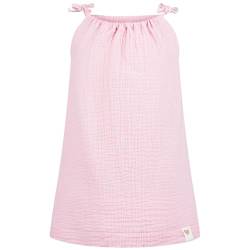 Baby Mädchen Musselin Kleid Trägerkleid Sommerkleid Uni, Größe: 74/80, Farbe: Rosa von Smarilla