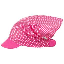 Smarilla Schirmmütze Mädchenmütze Sommermütze Kopftuch Baumwolle Punkte, Farbe: Rosa, Größe: L (50/52) von Smarilla