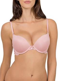 Smart+Sexy Damen Maximum Cleavage Underwire Bra Push-Up-BH, Blushing Rose, 85C von Smart+Sexy