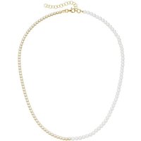 Smart Jewel Collier Zirkonia Steine, Kristallperlen, Silber 925 von Smart Jewel