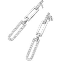 Smart Jewel Paar Ohrhänger mit Behang, beweglich,mit weißen Zirkonia, Silber 925 von Smart Jewel