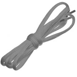 Grau-farbige runde Schnürsenkel, 120 cm lang, für Sportschuhe, Turnschuhe, Laufschuhe von Smart Laces