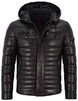 Smart Range Leather Co Ltd. Herren Echtleder Jacke Puffer 100% Lammfell komplett gesteppt Design 2006 (L for Chest 42") von Smart Range Leather Co Ltd.