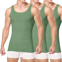 Unterhemd Herren 3/5er Pack Tank Top Baumwolle Männer Schwarz Weiss Mehrfarbig von Smart Sir