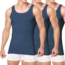 Unterhemd Herren 3/5er Pack Tank Top Baumwolle Männer Schwarz Weiss Mehrfarbig von Smart Sir