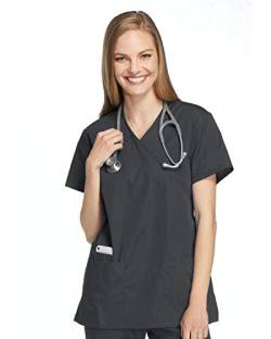 Smart Uniform 1224 Mock Wrap scub (L, Zinn [Pewter]) von Smart Uniform