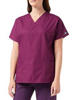 Smart Uniform V 2610 Neck top (S, Wine) von Smart Uniform