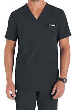 Smart Uniform Workwear Core Stretch V-Ausschnitt Peeling-Top [New Edition] Gr. X-Large, zinnfarben von Smart Uniform