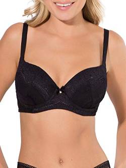 Smart & Sexy Damen Perfect Bra T-Shirt BH, Schwarze Spitze, 80A von Smart & Sexy