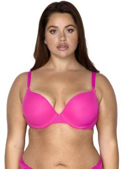 Smart & Sexy Damen Perfekter Push-Up-BH, Blickdicht, Pink (Electric Pink) (Mesh), 80B von Smart & Sexy