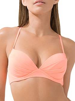 Smart & Sexy Damen Secret-36 Monate Garantie, Umwandlungsbarer, Topswim بtop De Biquíni Conversível Swim Secretswim Secret Convertible Push-Up Top Bikini, Peach Luster, 90D von Smart & Sexy