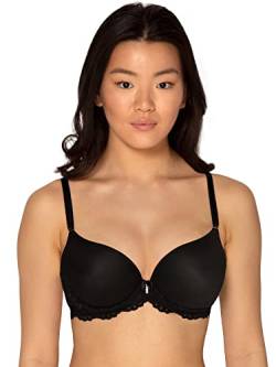 Smart & Sexy Damen Signature Lace Push-Up-BH, Halbschere, Schwarzer Farbton (Mesh), 75A von Smart & Sexy