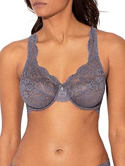 Smart & Sexy Damen Signature Lace Unlined Underwire Bra BH, anthrazit, 95E von Smart & Sexy