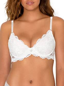 Smart & Sexy Damen Signature Spitze Push-Up-BH, Weiß, 80C von Smart & Sexy