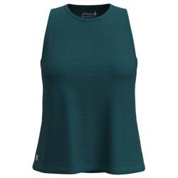 Smartwool - Women's Active Mesh High Neck Tank - Tank Top Gr L;M;S;XS blau;schwarz von SmartWool