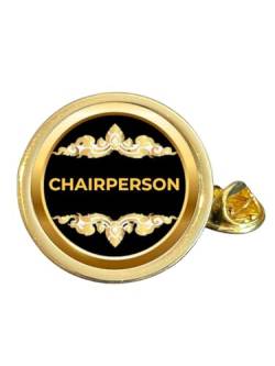 Anstecknadel, Motiv: Chairperson (Committee), vergoldet, gewölbt, Metall von Smartbadge