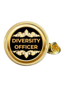 Anstecknadel für Diversity Officer (Committee), vergoldet, gewölbt, Metall von Smartbadge