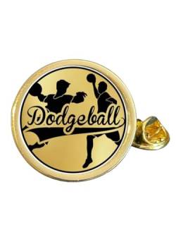 Dodgeball Anstecknadel, vergoldet, gewölbt, Größe M, in Tasche, Metall von Smartbadge