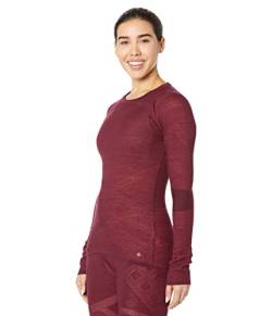 Smartwool Damen Intraknit Merino 200 Crew, Schwarz (Black Cherry), Klein von Smartwool