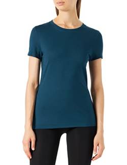 Smartwool Damen Women's Short Sleeve T-shirt Slim Fit Base Layer Top, Twilight Blue, M EU von Smartwool