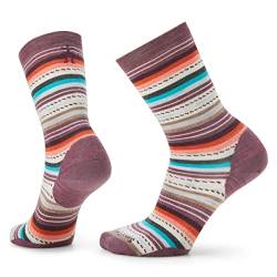 Smartwool Everyday Margarita Crew Sock ? Damen, Argyle Purple, Large von Smartwool