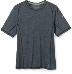 Smartwool Men's Short Sleeve Tee Active Ultralite Kurzarm-T-Shirt für Herren, Charcoal Heather, Large von Smartwool