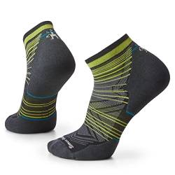 Smartwool Run Targeted Cushion Pattern Knöchelsocken Herren schwarz/gelb von Smartwool