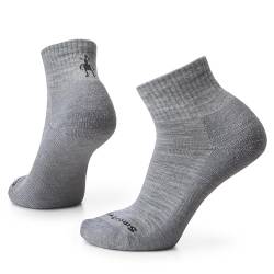 Smartwool Unisex Everyday Solid Rib Ankle Socks Alltagssocken aus festem Rippstrick, Light Gray, von Smartwool