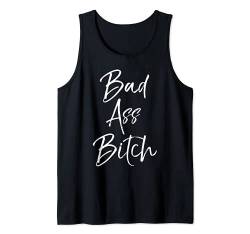 Cute Bad Bitch Quote for Women Funny Gift Bad Ass Bitch Tank Top von Smash Patriarchy Feminist Shirts Design Studio