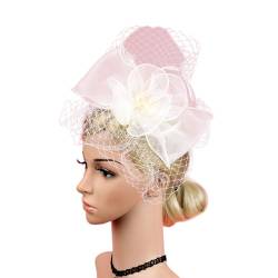 Smbcgdm Party Fascinator Retro Ball Party Kopf Hut Dekor Bowknot Form Kopfschmuck Weiß von Smbcgdm