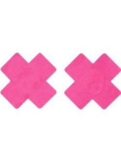 Fever Cross Nipple Pasties, Pink von Smiffys