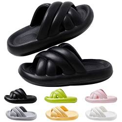 Smileader Original Unisex Hausschuhe, super weiche rutschfeste Badeschuhe, Dicke Sohle Duschsandalen für Herren und Damen, Innen- und Außenbereich Strand Sandalen, Sommer Slipper von Smileader