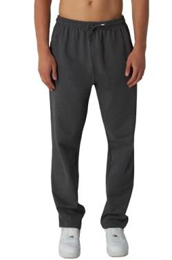 Smith & Solo Jogginghose Herren – Baumwolle Sporthose mit Reißverschlusstaschen Lang, Freizeithose Trainingshose, Sport Hosen Männer, Sweatpants Jogger, Laufhose Baumwoll (Anthrazit, 3XL) von Smith & Solo