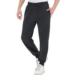 Smith & Solo Jogginghose Herren – Jogger Männer Modern | Baumwolle Jungen Slim Fit Freizeithose | | Sporthose – Training – Trainingshose | (Ant, L) von Smith & Solo