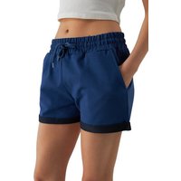 Smith & Solo Sweatshorts Kurze Hose Damen Shorts (1-tlg) Lycra, Baumwolle, umschlagene Beinsaum von Smith & Solo