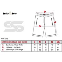 Smith & Solo Sweatshorts Kurze Hose Herren Shorts (1-tlg) Baumwolle, mit Reißverschluss von Smith & Solo