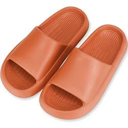 Badeschlappen Damen Slides Sandalen Hausschuhe Sommer Badelatschen Rutschfest Plattform Badeschlappen Slippers für Damen von Smlper