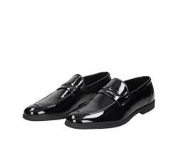 Herren Lackschuh Nick in Farbe Black, Lackschuhe, Smokingschuhe, Ballschuhe, Elegante Schuhe, Lack-Slipper, Nick 42 EU Black von Smokies