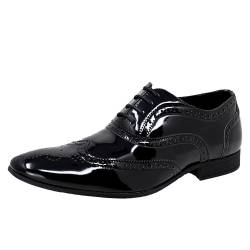 Smokies Herren Hochzeitsschuh George Synthetik klassischer Smokingschuhe Lack (44 EU, schwarz) von Smokies