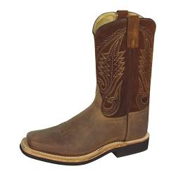 Smoky Mountain Boots Boonville-Serie, Westernstiefel für Herren, quadratische Zehenpartie, strapazierfähiges Leder, Kreppsohle und Fersenabsatz, künstliches Futter und Obermaterial aus Leder, von Smoky Mountain Boots