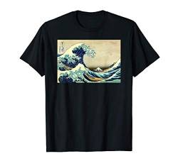 Berühmte Klassische Japanische Kunst Die Große Welle Hokusai T-Shirt von Smooth HQ