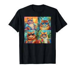 Van Gogh Style Art Katze Portrait Gemälde T-Shirt von Smooth HQ