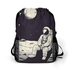 Sporttasche für Damen und Herren, Strand- und Seereisen, Seesack, großes Fassungsvermögen, Sport-Rucksack mit Kordelzug, Stil 1, 45.5x41.5x36cm von SmtSec