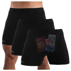 Smuggling Duds Men's Boxer Brief Shorts, Anti-Theft Pickpocket Proof Travel Pocket Underwear von Smuggling Duds