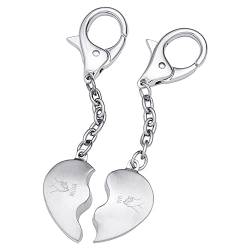 Personalisierte Herz-Schlüsselanhänger mit Gravur - Hände - Ich liebe Dich Geschenk, Partnergeschenk für Valentinstag, Jahrestag Geschenk für Sie und Ihn in Herz-Geschenkverpackung von Smyla